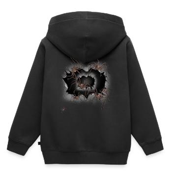 Halloween Spiders Spider Spiders Phobia Panic - Kids Premium Organic Hoodie - black - Back - AI Model Kid Male (0cm)
