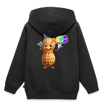 Ballons d’anniversaire LGBT Peanuts Birthday - Sweat Premium à capuche enfant bio - noir - Dos - AI Model Kid Male (0cm)