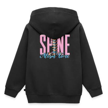 Chiropractor Physical Therapist Spine Align Time - Kids Premium Organic Hoodie - black - Back - AI Model Kid Male (0cm)