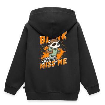 Sprint Sprinten Blink And You'll Miss Me - Kids Premium Organic Hoodie - black - Back - AI Model Kid Male (0cm)