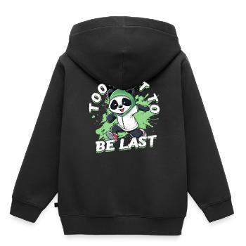 Sprint Leichtathletik Sprinten - Kinder Premium Organic Hoodie - Schwarz - Hinten - AI Model Kid Male (0cm)