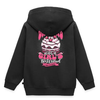 Freundin Ehefrau Valentinstag Kuchen Torte - Kinder Premium Organic Hoodie - Schwarz - Hinten - AI Model Kid Male (0cm)