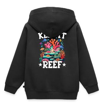 Aquarium aquatique - Sweat Premium à capuche enfant bio - noir - Dos - AI Model Kid Male (0cm)