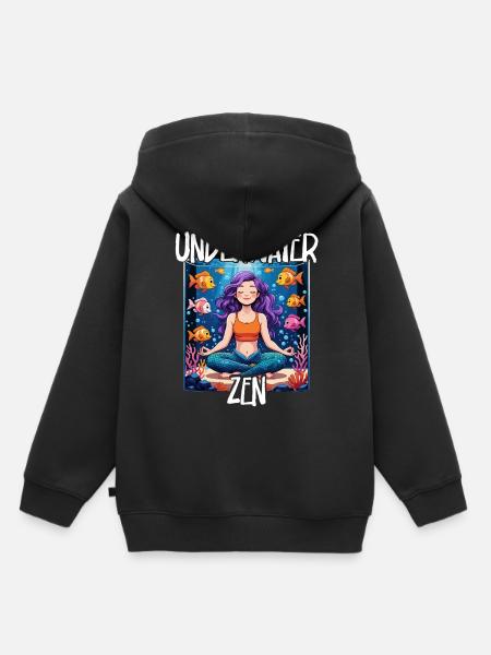 Aquarium Aquaristik - Kinder Premium Organic Hoodie - Schwarz