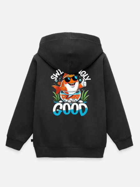 Aquarium Aquaristik - Kinder Premium Organic Hoodie - Schwarz