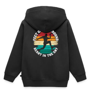 Long Jump Long Jump - Kids Premium Organic Hoodie - black - Back - AI Model Kid Male (0cm)
