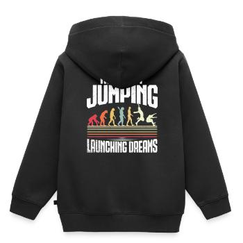 Long Jump Long Jump - Kids Premium Organic Hoodie - black - Back - AI Model Kid Male (0cm)