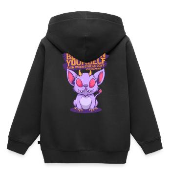 Chupacabra Cryptid Cryptozoology - Kids Premium Organic Hoodie - black - Back - AI Model Kid Male (0cm)
