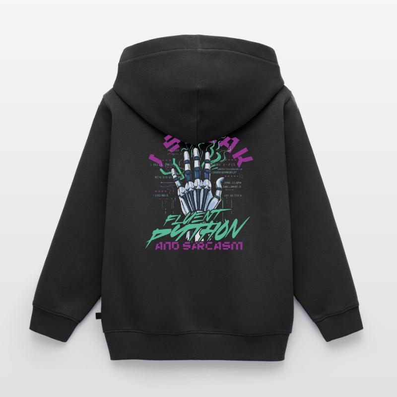 Computerlinguist Fluent Python And Sarcasm Kinder Premium Organic Hoodie
