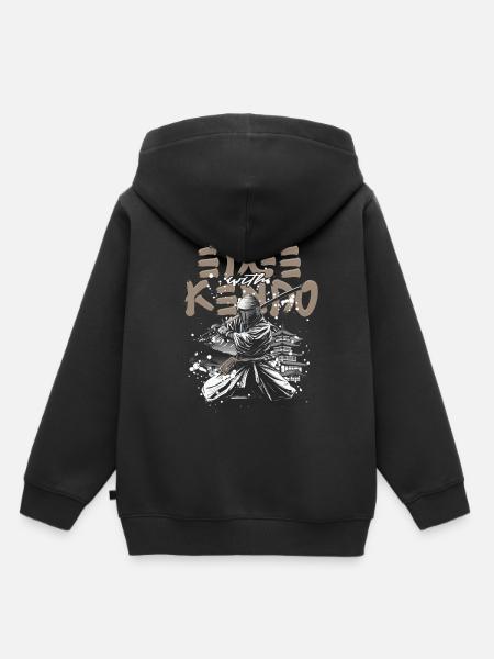Kendo Japanische Kampfsportarten - Kinder Premium Organic Hoodie - Schwarz