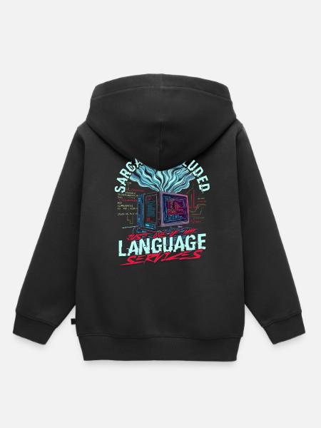 Computerlinguist - Kinder Premium Organic Hoodie - Schwarz