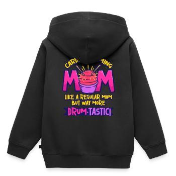 Cardio Drummer Cardio Drumming Mother - Sweat Premium à capuche enfant bio - noir - Dos - AI Model Kid Male (0cm)