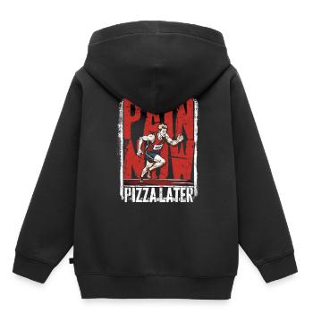 Marathon Marathons Coureurs Running - Sweat Premium à capuche enfant bio - noir - Dos - AI Model Kid Male (0cm)