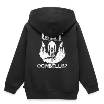 Le cyclo-cross a des cloches de vache ? - Sweat Premium à capuche enfant bio - noir - Dos - AI Model Kid Male (0cm)