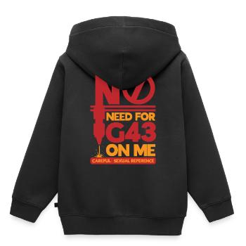 Opérateur de machine de découpe - Sweat Premium à capuche enfant bio - noir - Dos - AI Model Kid Male (0cm)