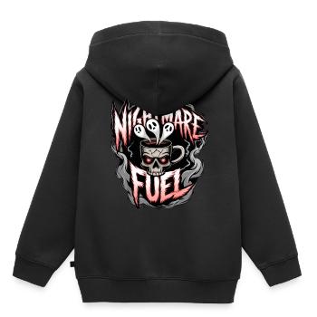 Nightmare Fuel Skull Mug Decaf Coffee Lover Edgy - Kids Premium Organic Hoodie - black - Back - AI Model Kid Male (0cm)
