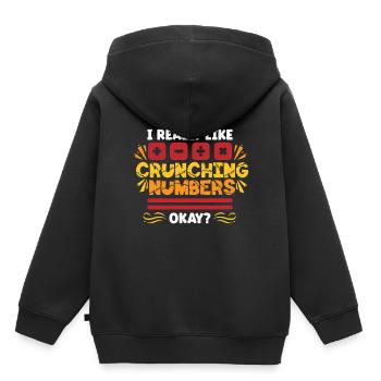 CFO Finanzvorstand I Really Crunching Numbers Okay - Kids Premium Organic Hoodie - black - Back - AI Model Kid Male (0cm)