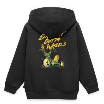 Tricycle couché Tricycle couché - Sweat Premium à capuche enfant bio - noir - Dos - AI Model Kid Male (0cm)