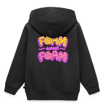 Polsterer Polsterin Polsterei Foam Sweet Foam - Kinder Premium Organic Hoodie - Schwarz - Hinten - AI Model Kid Male (0cm)