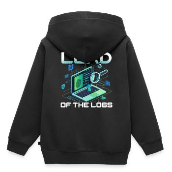 Digital Forensics - Kids Premium Organic Hoodie - black - Back - AI Model Kid Male (0cm)