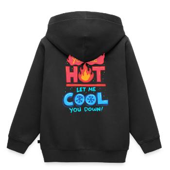 Technicien en climatisation Laissez-moi vous rafraîchir - Sweat Premium à capuche enfant bio - noir - Dos - AI Model Kid Male (0cm)