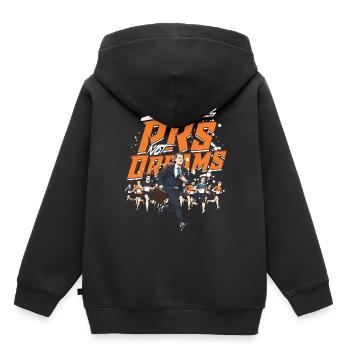 Marathon Marathons Coureurs Running - Sweat Premium à capuche enfant bio - noir - Dos - AI Model Kid Male (0cm)
