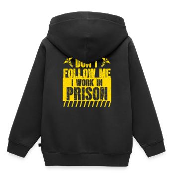 Prison Nurse I Work In Prison - Kids Premium Organic Hoodie - black - Back - AI Model Kid Male (0cm)