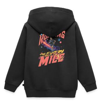 Marathon Marathons Coureurs Running - Sweat Premium à capuche enfant bio - noir - Dos - AI Model Kid Male (0cm)