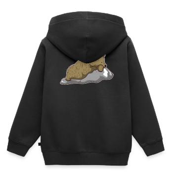 Brown Bear Bear Animal Zoo Animal Park Jungle Gift - Kids Premium Organic Hoodie - black - Back - AI Model Kid Male (0cm)