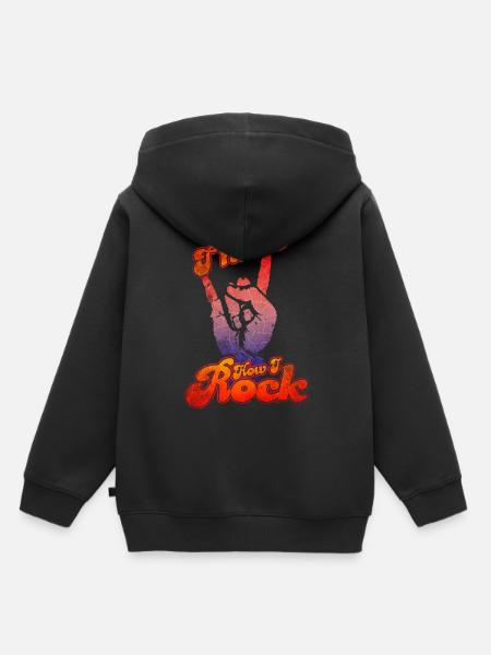 Rock and Roll Musik - Kinder Premium Organic Hoodie - Schwarz