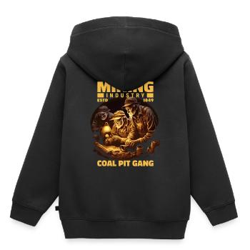 Gold Diggers Miners Miners - Kids Premium Organic Hoodie - black - Back - AI Model Kid Male (0cm)