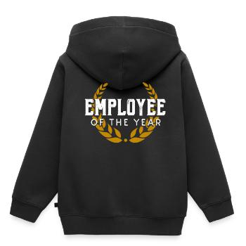 Mitarbeiter des Jahres Auszeichnung Geschenk Büro - Kinder Premium Organic Hoodie - Schwarz - Hinten - AI Model Kid Male (0cm)