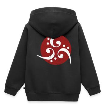 Bass Wrench Vintage Music Cadeau - Sweat Premium à capuche enfant bio - noir - Dos - AI Model Kid Male (0cm)