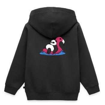 Panda Floater Chiller Chill Out - Sweat Premium à capuche enfant bio - noir - Dos - AI Model Kid Male (0cm)