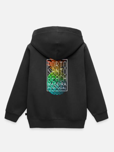 Porto Santo Madeira Portugal Ananas - Kinder Premium hoodie biologisch - zwart