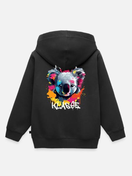 Graffiti Koalaklasse Grundschule Klassentier - Kinder Premium Organic Hoodie - Schwarz