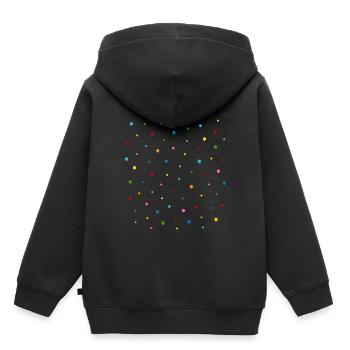 Confetti - Sweat Premium à capuche enfant bio - noir - Dos - AI Model Kid Male (0cm)