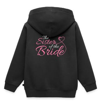 Bachelorette Wedding The Sister of the Bride - Kids Premium Organic Hoodie - black - Back - AI Model Kid Male (0cm)