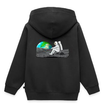 cosmos - Sweat Premium à capuche enfant bio - noir - Dos - AI Model Kid Male (0cm)