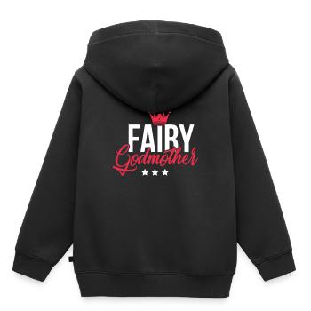 Mutter Die gute Fee Geschenk Mädchen Elfe - Kinder Premium Organic Hoodie - Schwarz - Hinten - AI Model Kid Male (0cm)
