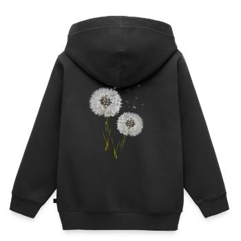 pissenlit - Sweat Premium à capuche enfant bio - noir - Dos - AI Model Kid Male (0cm)