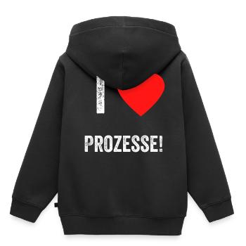 Lustiges Prozesse Arbeitskollegen Arbeit - Kinder Premium Organic Hoodie - Schwarz - Hinten - AI Model Kid Male (0cm)