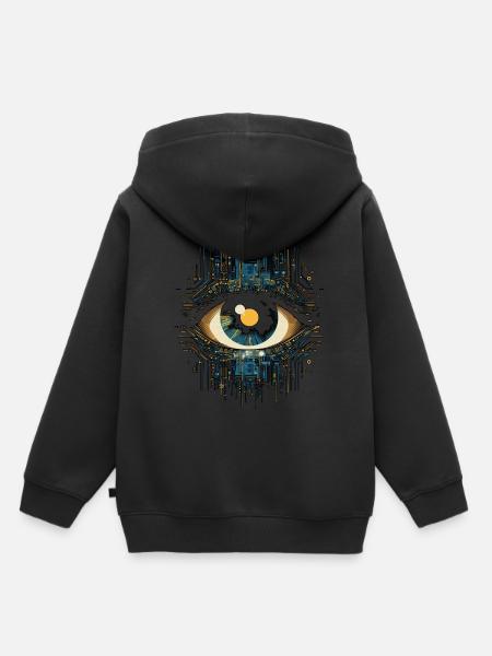 Auge Elektronik - Kinder Premium Organic Hoodie - Schwarz