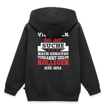 Abschied Kollegen Geschenk Rente Kündigung Idee - Kinder Premium Organic Hoodie - Schwarz - Hinten - AI Model Kid Male (0cm)
