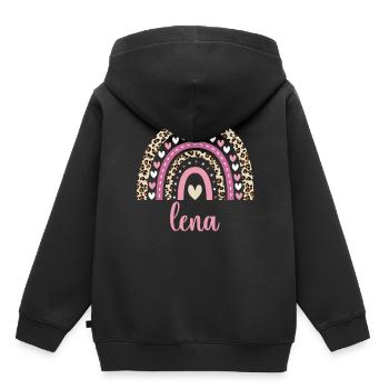 Lena Regenbogen Name Geburtstag Lena - Kinder Premium Organic Hoodie - Schwarz - Hinten - AI Model Kid Male (0cm)