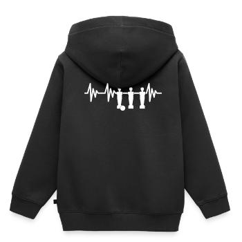 Kickern Foosball Tischkicker Tischfußball Pulse - Kinder Premium Organic Hoodie - Schwarz - Hinten - AI Model Kid Male (0cm)