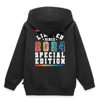 Vintage 2024 Baby's Baby Shower Kids Party - Kids Premium Organic Hoodie - black - Back - AI Model Kid Male (0cm)