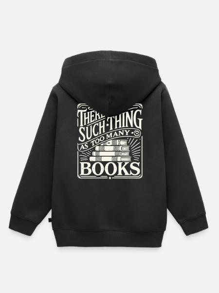 Bibliophile trifft retro buch look - Kinder Premium Organic Hoodie - Schwarz