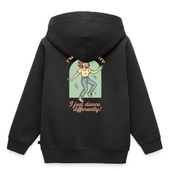 I'm Not Clumsy I Just Dance Differently - Kinder Premium Organic Hoodie - Schwarz - Hinten - AI Model Kid Male (0cm)