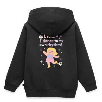 I'm Not Late I Dance To My Own Rhythm Ballett - Kinder Premium Organic Hoodie - Schwarz - Hinten - AI Model Kid Male (0cm)